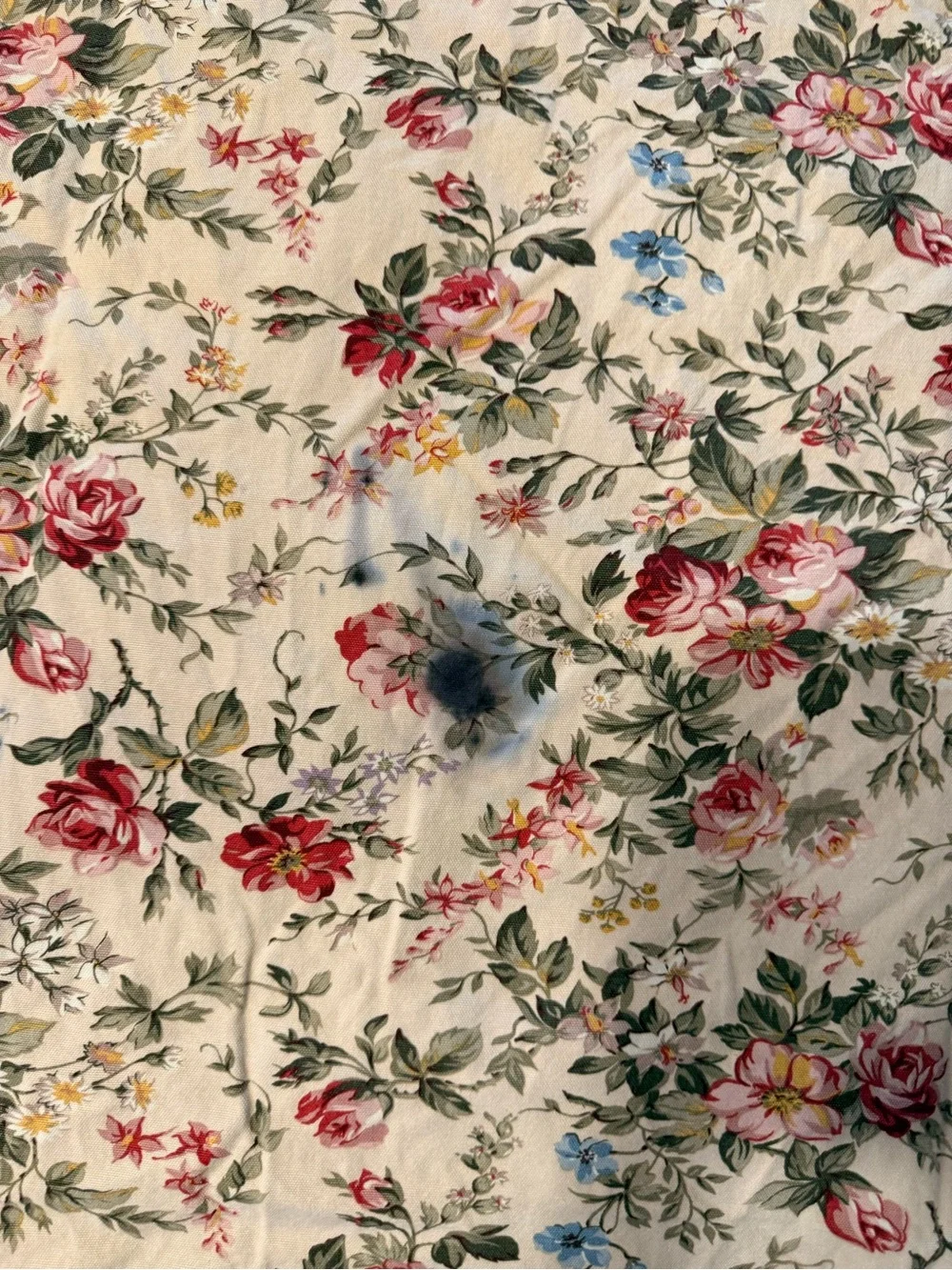 Ralph Lauren Vintage Westbrook Floral Tablecloth FLAW